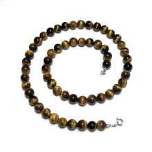 Load image into Gallery viewer, Tiger&#39;s eye necklace
