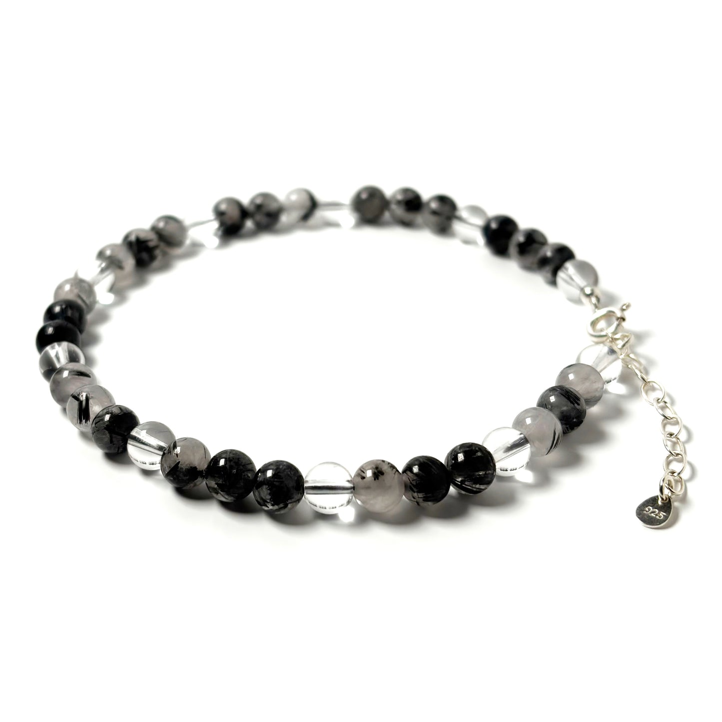 Tourmalinated Quartz anklet