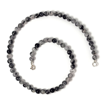 Tourmalinated Quartz choker necklace