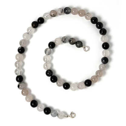 Tourmalinated Quartz necklace