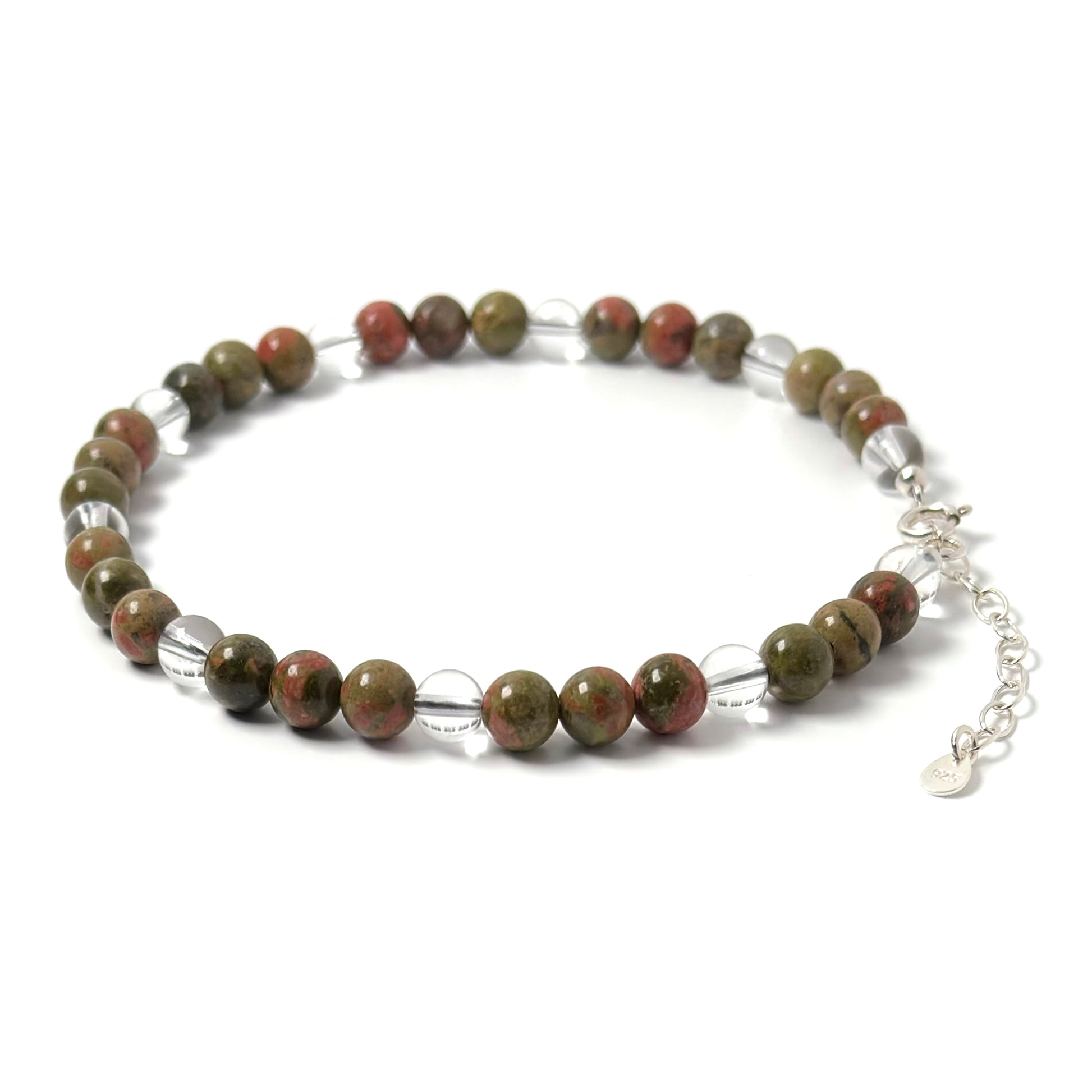 Unakite anklet