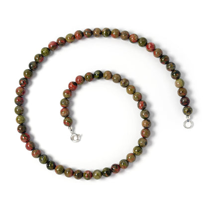 Unakite choker necklace
