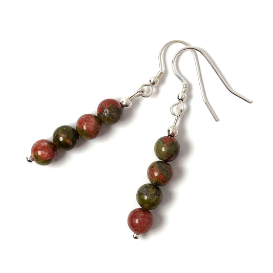 Unakite earrings