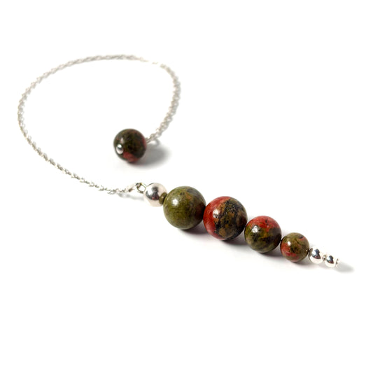 Unakite pendulum