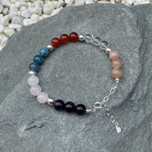 Load image into Gallery viewer, Weight loss gemtone bracelet on stone
