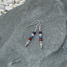 Load image into Gallery viewer, Weight loss gemstone earrings on stone
