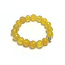 Load image into Gallery viewer, Yellow agate stretch ring
