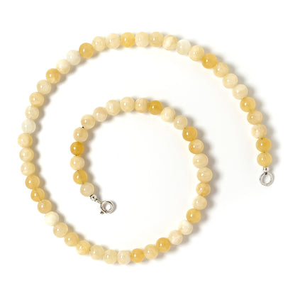 Yellow Calcite choker necklace