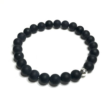 Load image into Gallery viewer, 8mm Matte Onyx Bracelet
