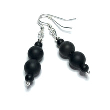 Load image into Gallery viewer, Matte Onyx Bracelet and Earrings Set
